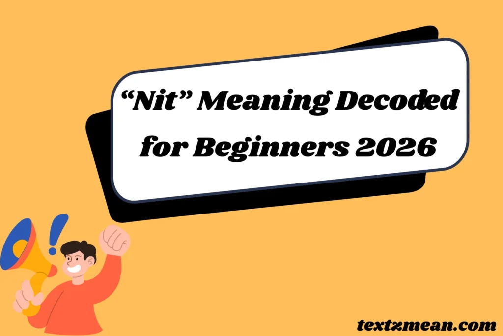 “Nit” Meaning Decoded for Beginners 2026
