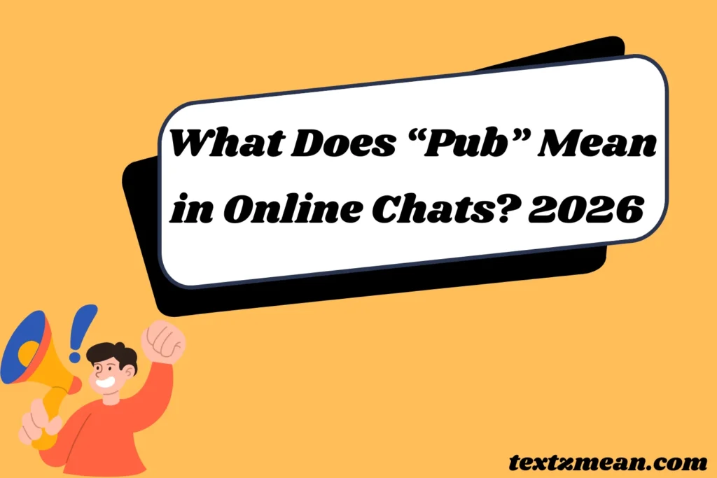 What Does “Pub” Mean in Online Chats? 2026