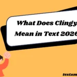 What Does Clingy Mean in Text