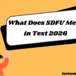 What Does SDFU Mean in Text