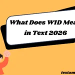 What Does WID Mean in Text