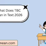 What Does TBC Mean in Text