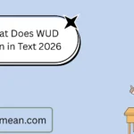 What Does WUD Mean in Text