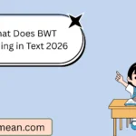 What Does BWT Meaning in Text